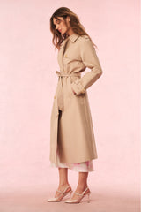 Thiel Bow-Embroidered Trench Coat