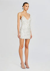 Haven Embellished Dress-White