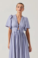 Hadleigh Scallop Trim Midi Dress