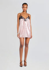 Olive Sequin Lace Dress-Earl Rose