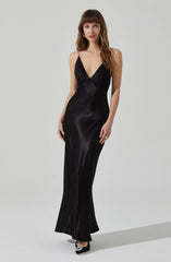 Maxime Pearl Straps Maxi Dress