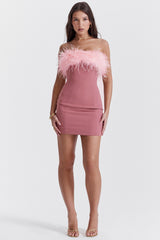 Alexa-Warm Pink Mini Dress