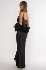 Hadley Cami Scarf Maxi Dress Black