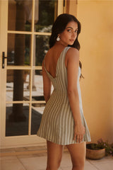 Fields of Wonder Mini Dress Green