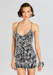 Haven Embellished Dress-Black