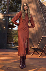 Ilaria Jacquard Midi Dress