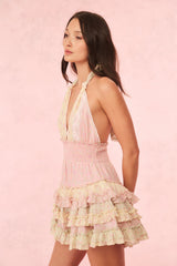 Quintelle Cotton Mixed Print Mini Dress