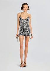 Haven Embellished Dress-Black