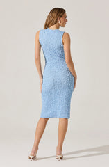 Textured Bodycon Midi Dress