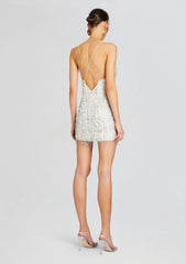 Haven Embellished Dress-White