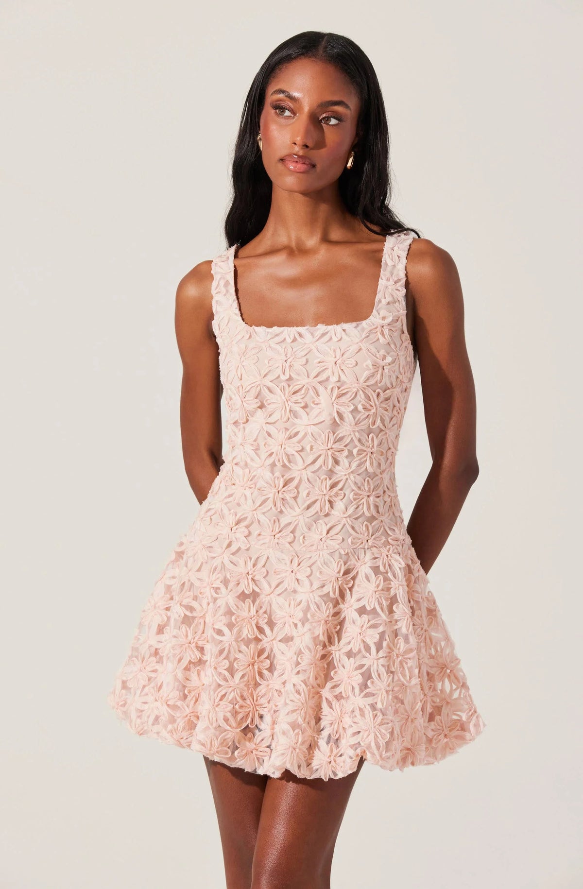 Fable 3D Floral Bubble Dress