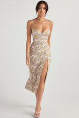 Charlotte-Peony Print  Midi Sundress
