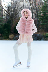 LoveShackFancy x MAX&MOI Faux Fur Fox Vest