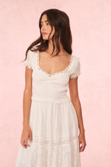 Bisolet Eyelet Lace Maxi Dress
