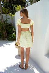 Warm Wishes Mini Dress Yellow