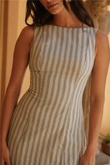 Fields of Wonder Mini Dress Green