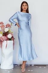 Loveland Cowl Back Midi Dress Ice